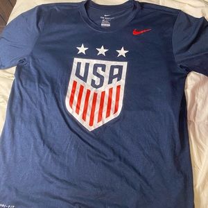 nike usa basketball dri fit tee